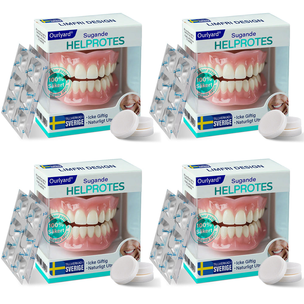 ✅ Tillverkad och skickad från Sverige | Ourlyard® Suction-fit Komplett Tandprotes 🍀