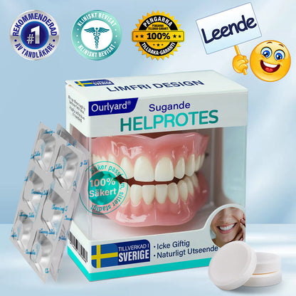 ✅ Tillverkad och skickad från Sverige | Ourlyard® Suction-fit Komplett Tandprotes 🍀