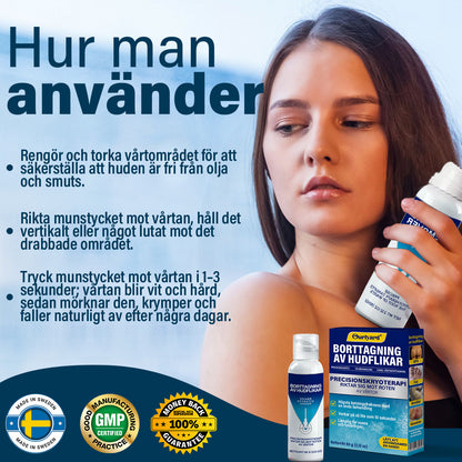 ✅ Officiell Flaggskeppsbutik | Ourlyard® TagRecede Kryobehandling Spray | Tar bort vårtor och hudflikar, lämplig för alla hudtyper.
